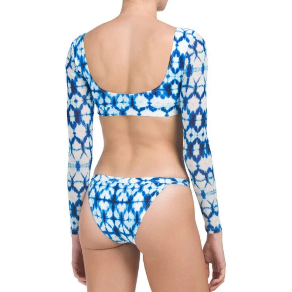 Cikada Tie Dye Long Sleeve Bikini